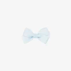 Pale Blue Bow Hair Clip (7cm)