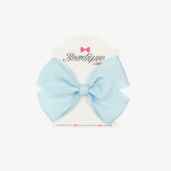 Pale Blue Bow Hair Clip (10cm)