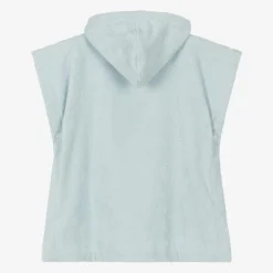 Pale Blue Hooded Cotton Poncho Towel