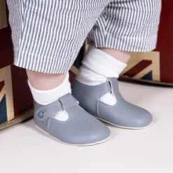 Pale Blue Pre-Walker Shoes