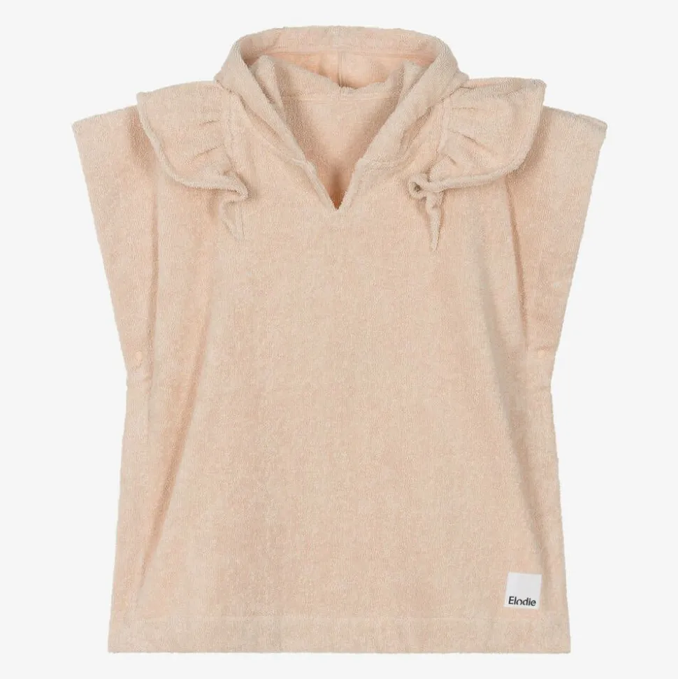 Pale Pink Hooded Cotton Poncho Towel