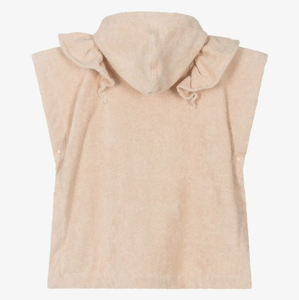 Pale Pink Hooded Cotton Poncho Towel