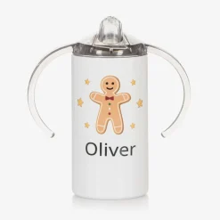 Personalised Gingerbread Man Sippy Cup (16cm)