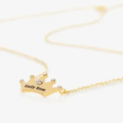 Personalised Gold Plated Princess Necklace (49cm)