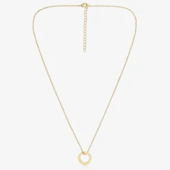 Personalised Gold Plated Disc Necklace (47cm)