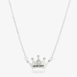 Personalised Silver Plated Princess Necklace (49cm)