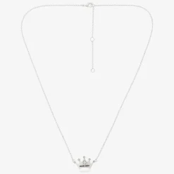 Personalised Silver Plated Princess Necklace (49cm)