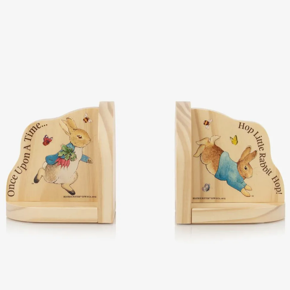 Peter Rabbit Wooden Bookends (14cm)