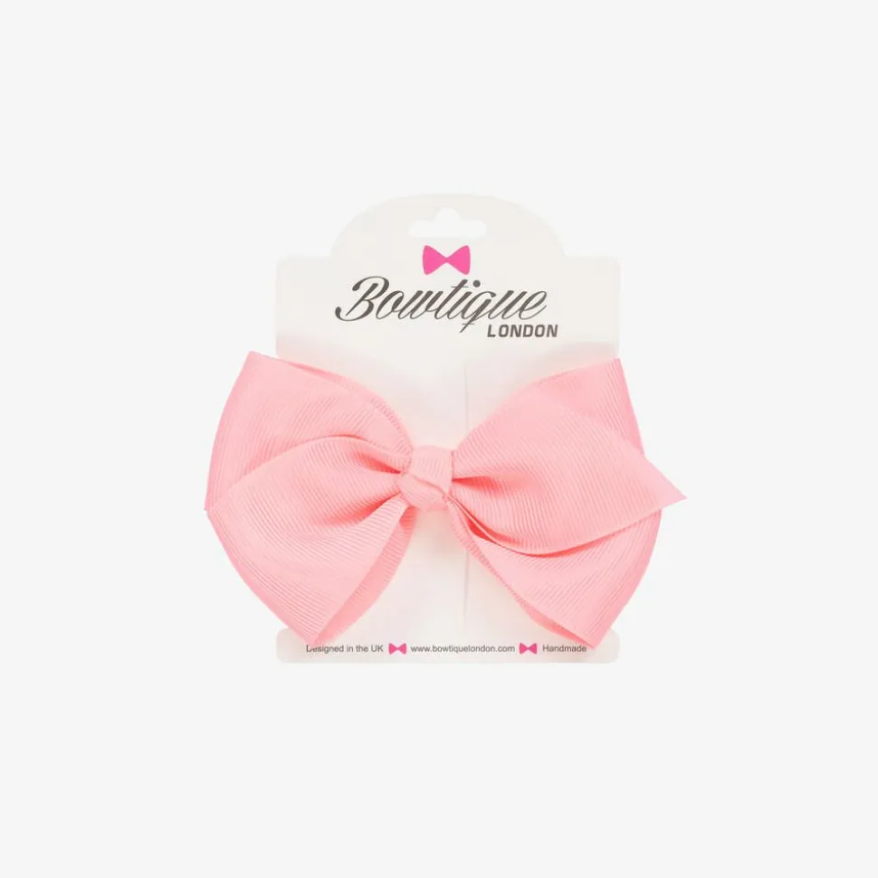 Pink Bow Hair Clip (10cm)