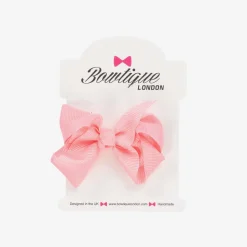 Pink Bow Hair Clip (7cm)