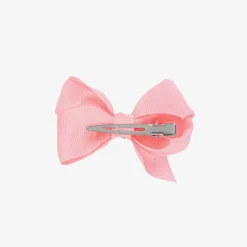 Pink Bow Hair Clip (7cm)