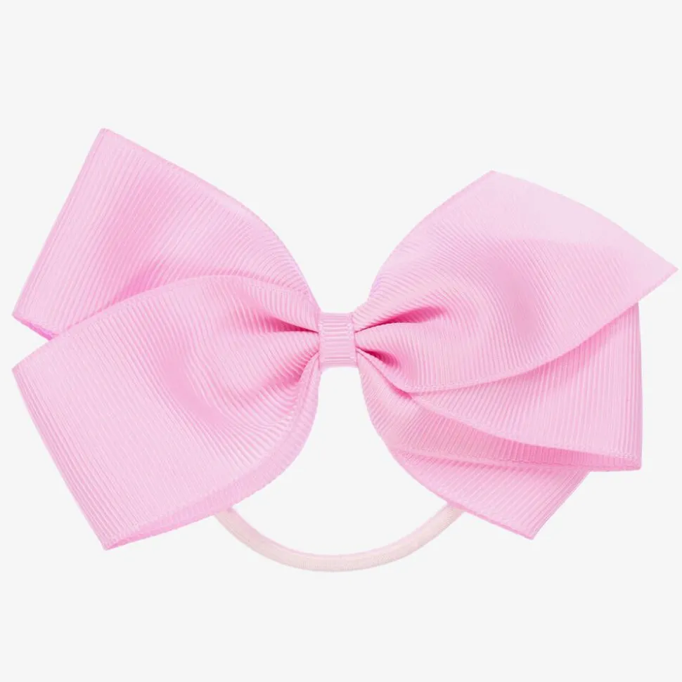 Pink Bow Hair Elastic (12cm)