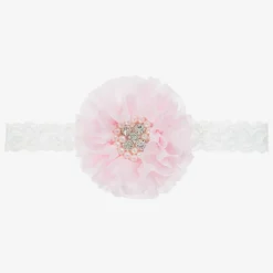 Pink Chiffon Flower Headband