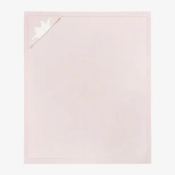 Pink Cotton & Cashmere Hooded Blanket (95cm)