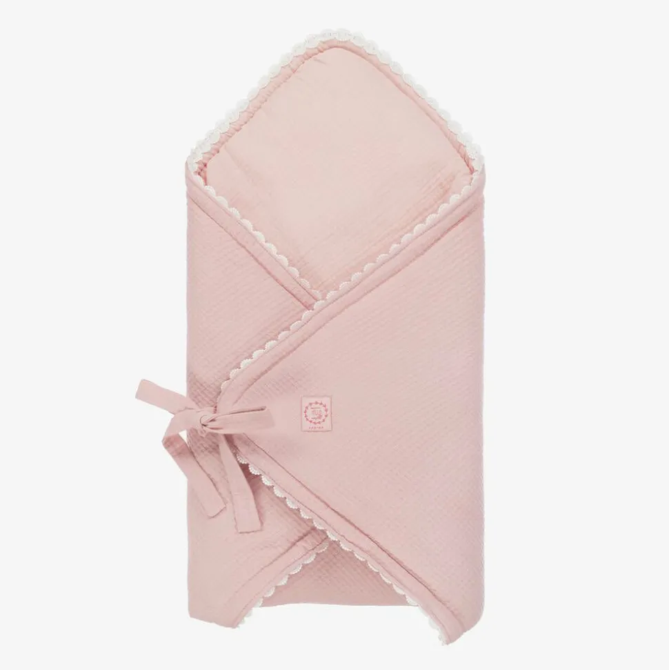 Pink Cotton Basket Weave Nest