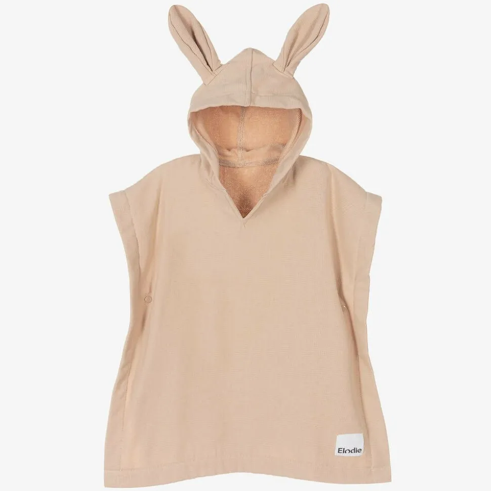 Pink Cotton Hooded Poncho Towel