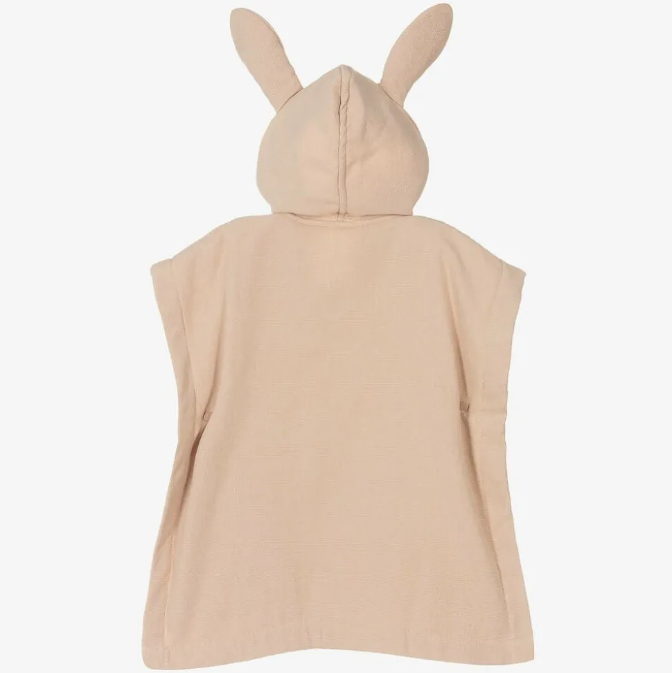 Pink Cotton Hooded Poncho Towel