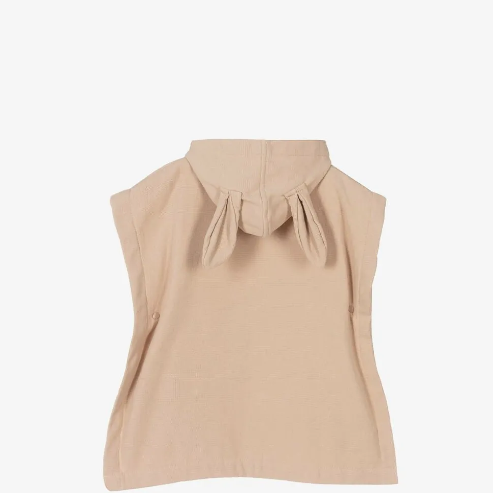 Pink Cotton Hooded Poncho Towel