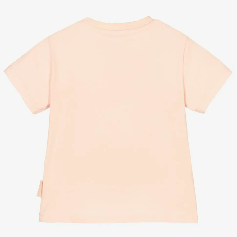 Pink Cotton Logo T-Shirt