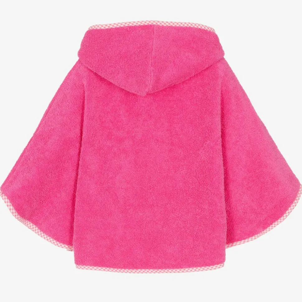 Pink Cotton Towelling Poncho
