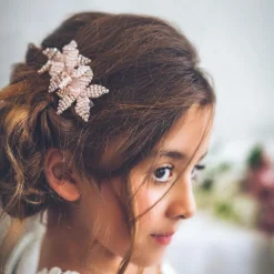 Pink Crystal Hair Clip (7.5cm)