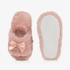 Pink Faux Fur Slippers