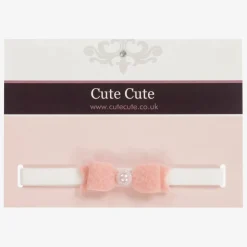 Pink Felt Bow Headband
