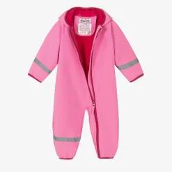 Pink Fleece-Lined Rain Suit