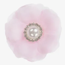 Pink Flower Hair Clip (6cm)