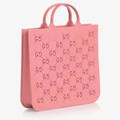 Pink GG Rubber Tote Bag (33cm)