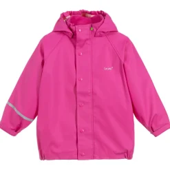 Pink Hooded Raincoat