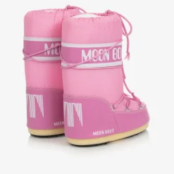 Pink Icon Nylon Snow Boots
