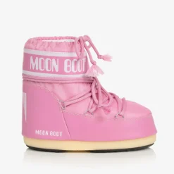 Pink Icon Short Snow Boots