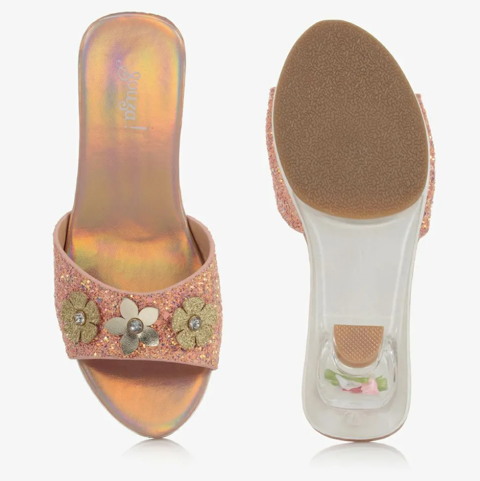 Pink Iridescent Heeled Shoes