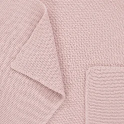 Pink Knitted Baby Blanket (87cm)