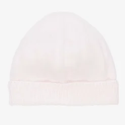 Pink Knitted Cotton Baby Hat