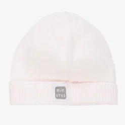 Pink Knitted Cotton Baby Hat