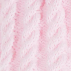 Pink Laura Knitted Giant Pom-Pom Beanie