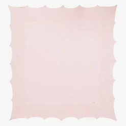 Pink Merino Wool Knitted Baby Shawl (100cm)