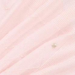 Pink Merino Wool Knitted Baby Shawl (100cm)