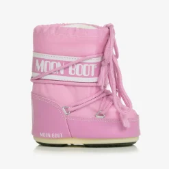 Pink Mini Nylon Snow Boots