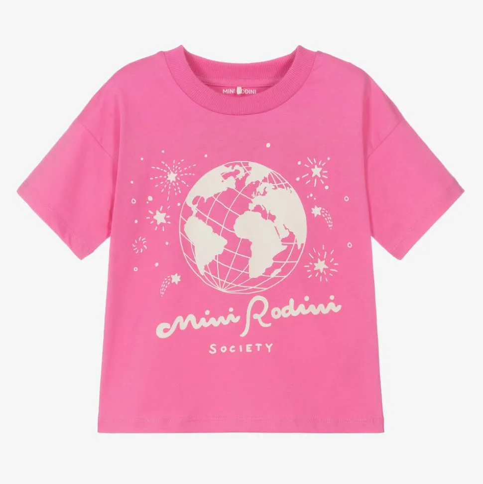 Pink Organic Cotton Graphic T-Shirt