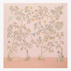 Pink Organic Cotton Swaddle & Bib Set