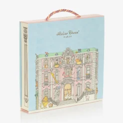 Pink Organic Cotton Swaddle & Bib Set