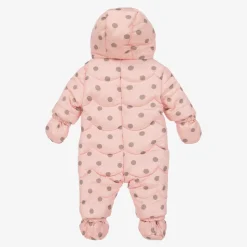 Pink Padded Baby Snowsuit