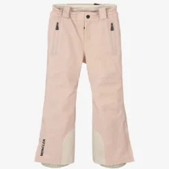 Pink Padded Ski Salopettes