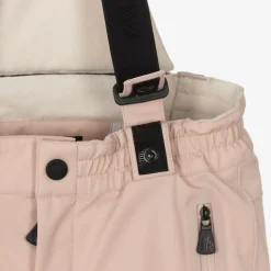 Pink Padded Ski Salopettes