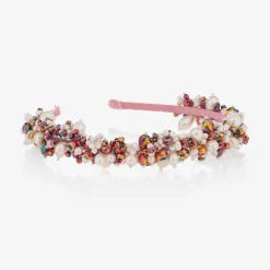 Pink Pearl & Crystal Hairband