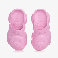Pink Teddy Bear Clogs