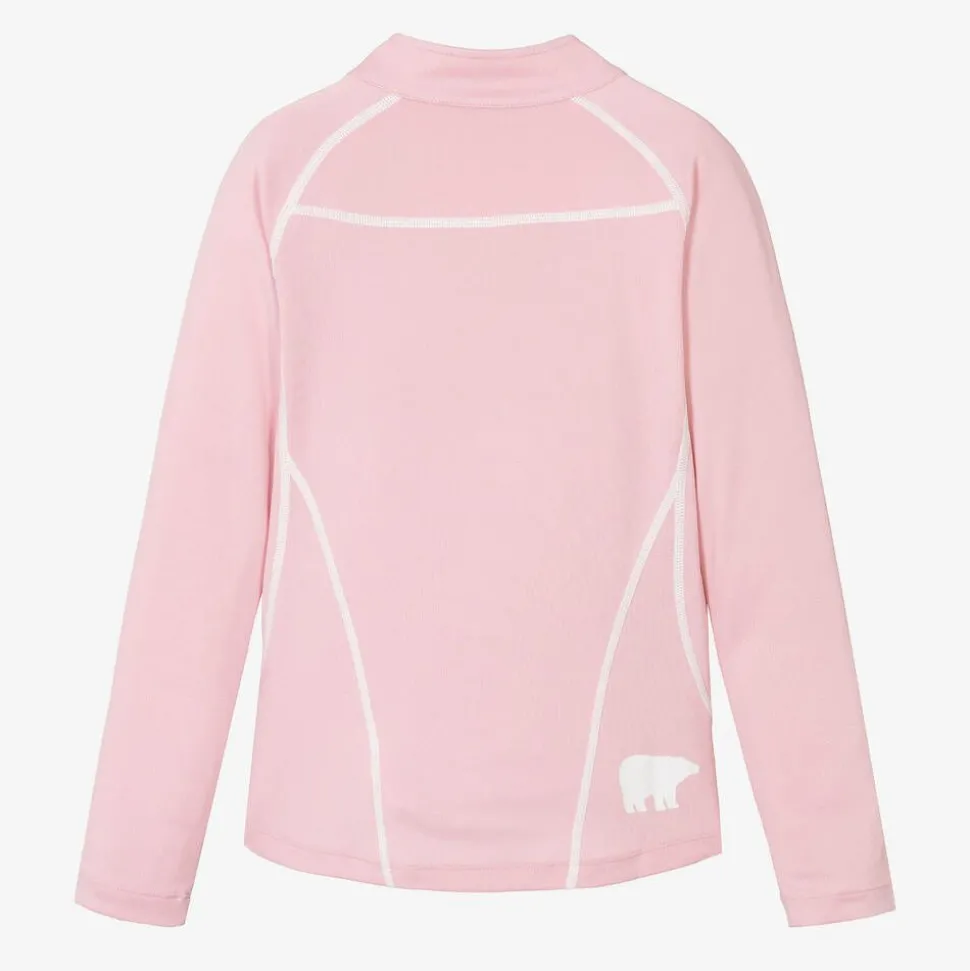 Pink Thermal Base Layer Half-Zip Top